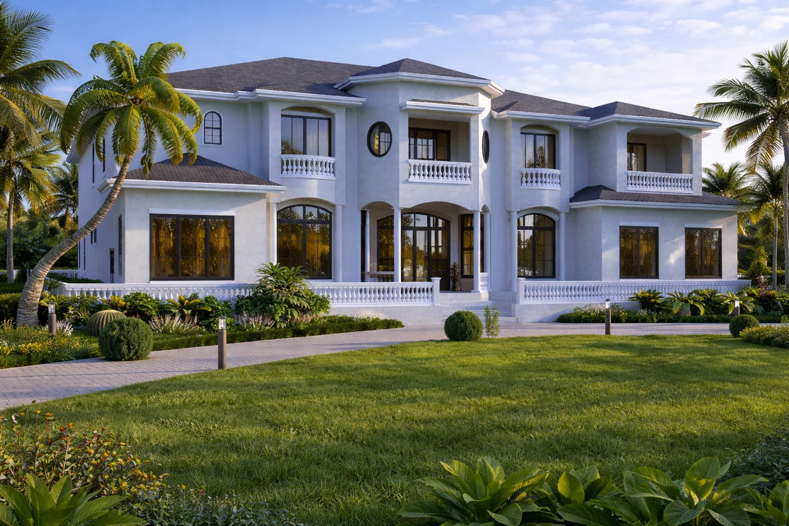 Farm house design exterior rendering