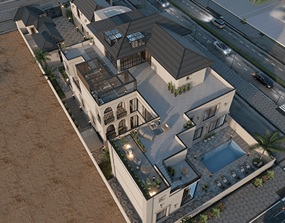 Spanish architecture house design Dubai